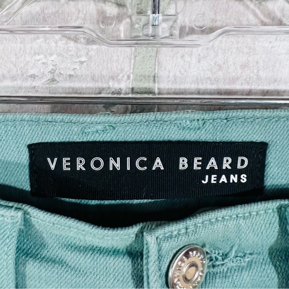 Veronica Beard High Ryleigh High Rise Slim Straight Jeans in Teal Size 26 - Picture 7 of 9